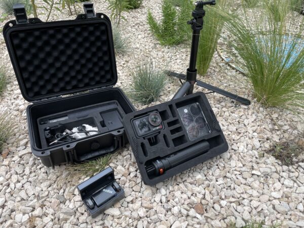 Actioncam Set mit Zubehör im Koffer