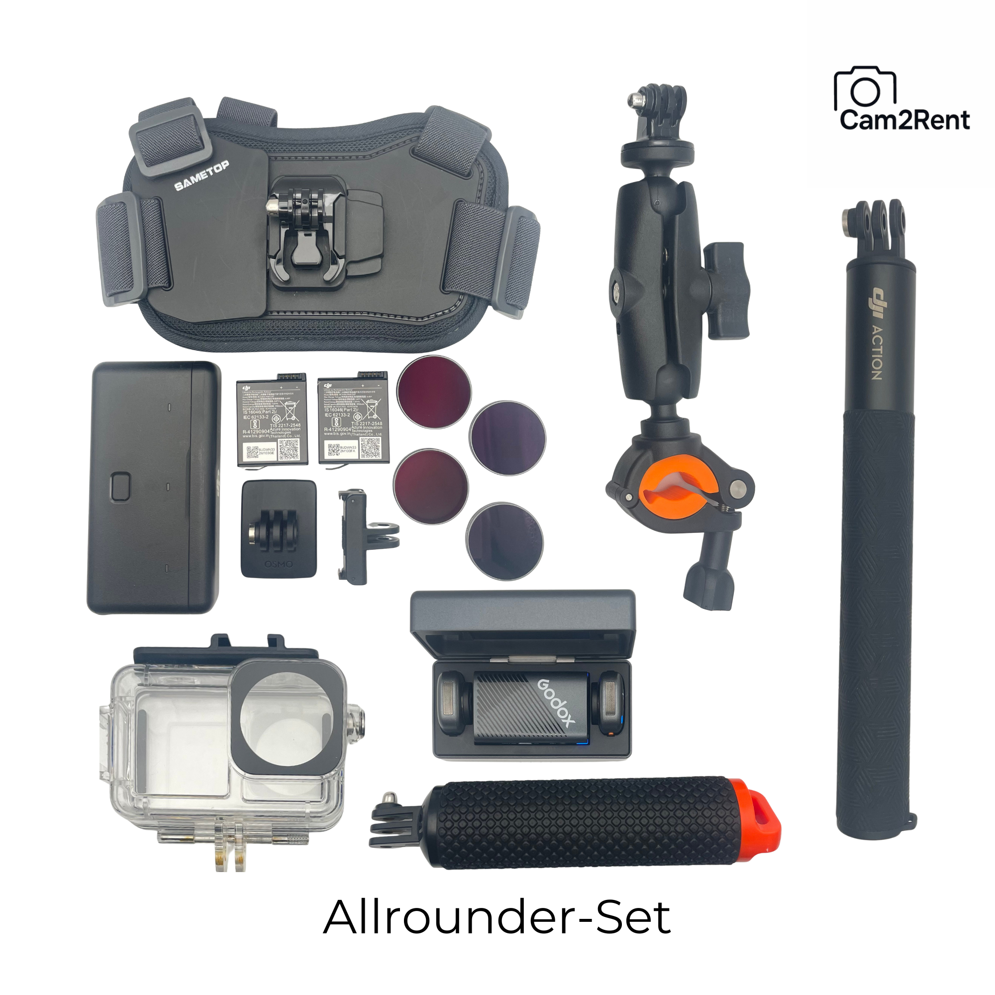 Allrounder Kamera Set Osmo Action 5 Pro Zubehör