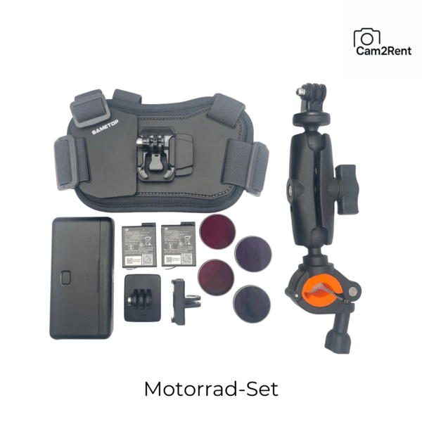 Motorrad Set mit Helmhalterung für DJI Osmo Action 5 Pro