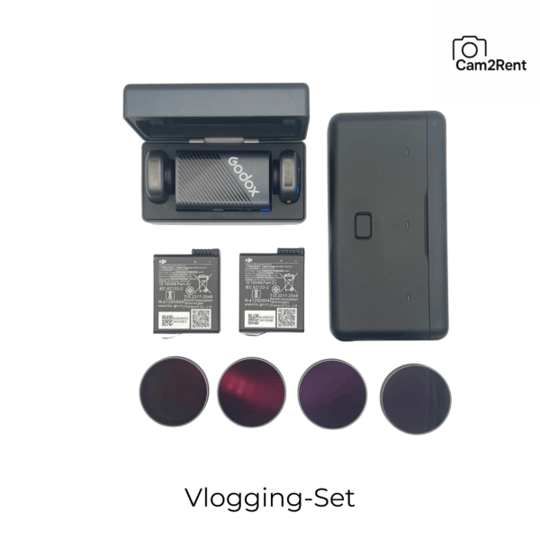 Vlogging Set Kamera mit Mikrofon und Zubehör